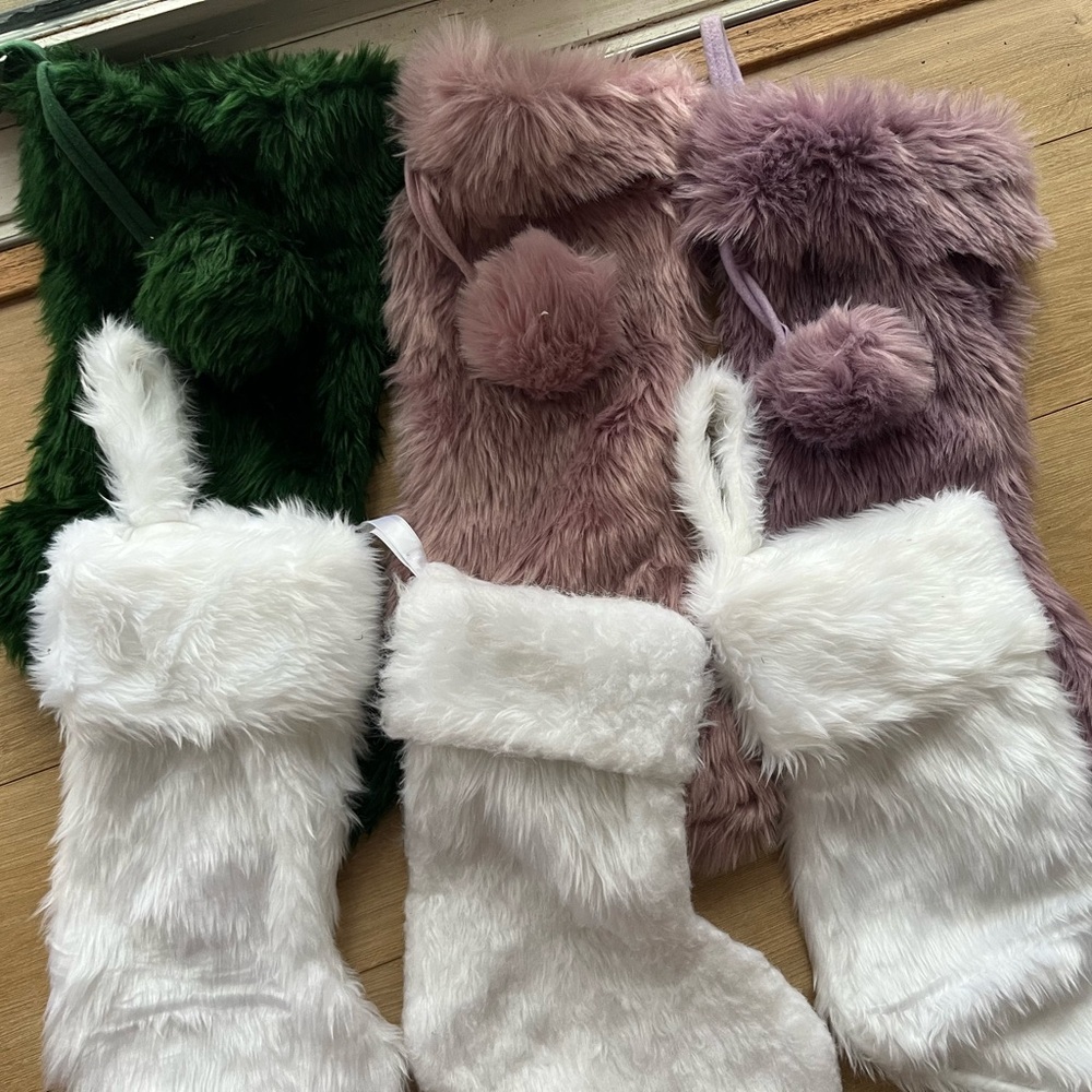 FUR CHRISTMAS STOCKINGS - Picture 2 of 2